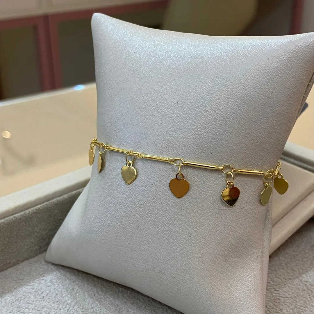 PULSEIRA MEDALHAS CORAÇÕES