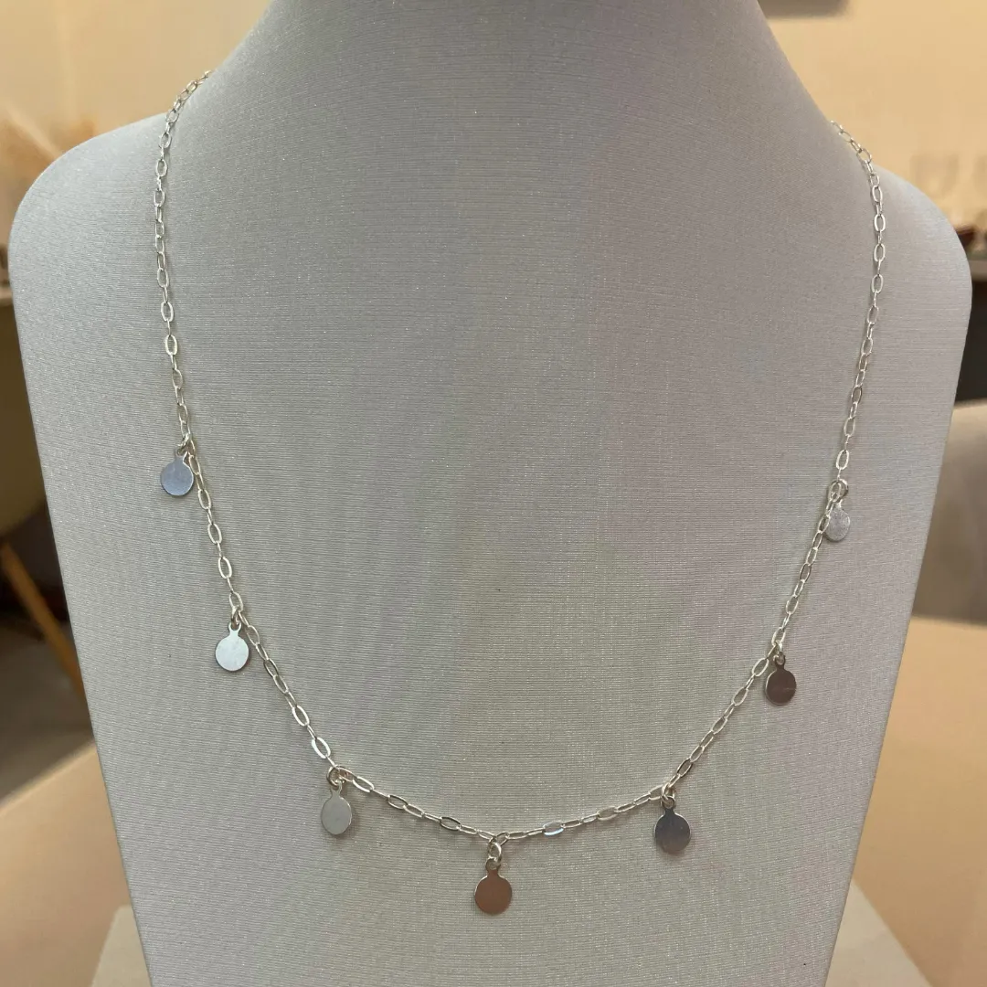 CHOKER PRATA MEDALHAS