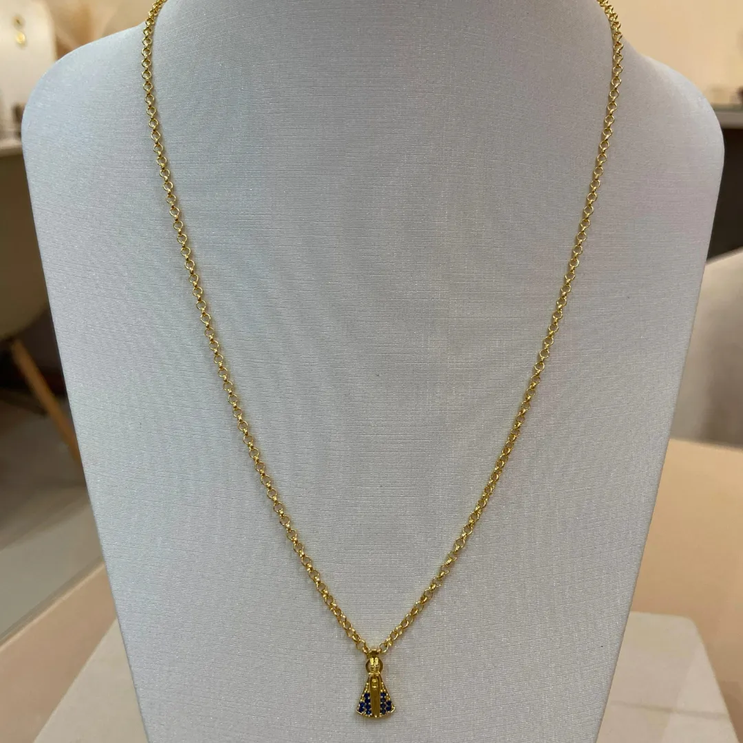 COLAR ELO PORTUGUÊS NOSSA SENHORA AP DELICADA