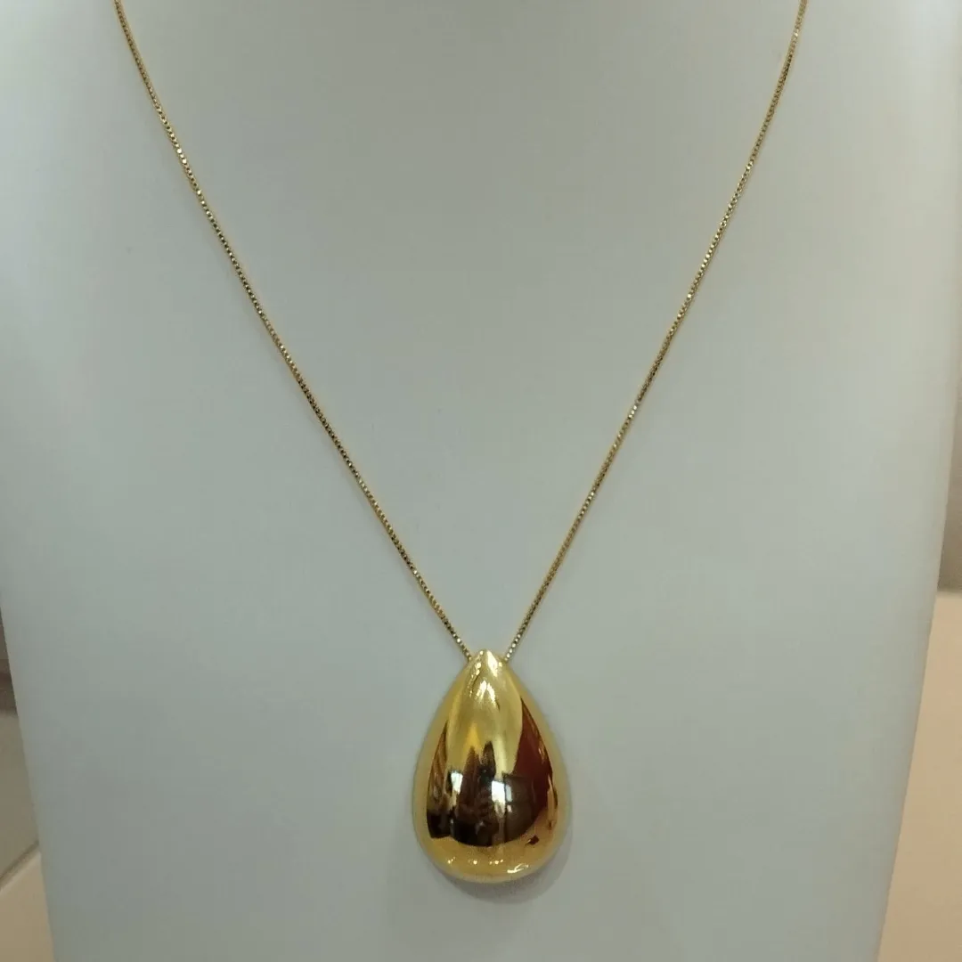 COLAR VENEZIANA COM PINGENTE GOTA