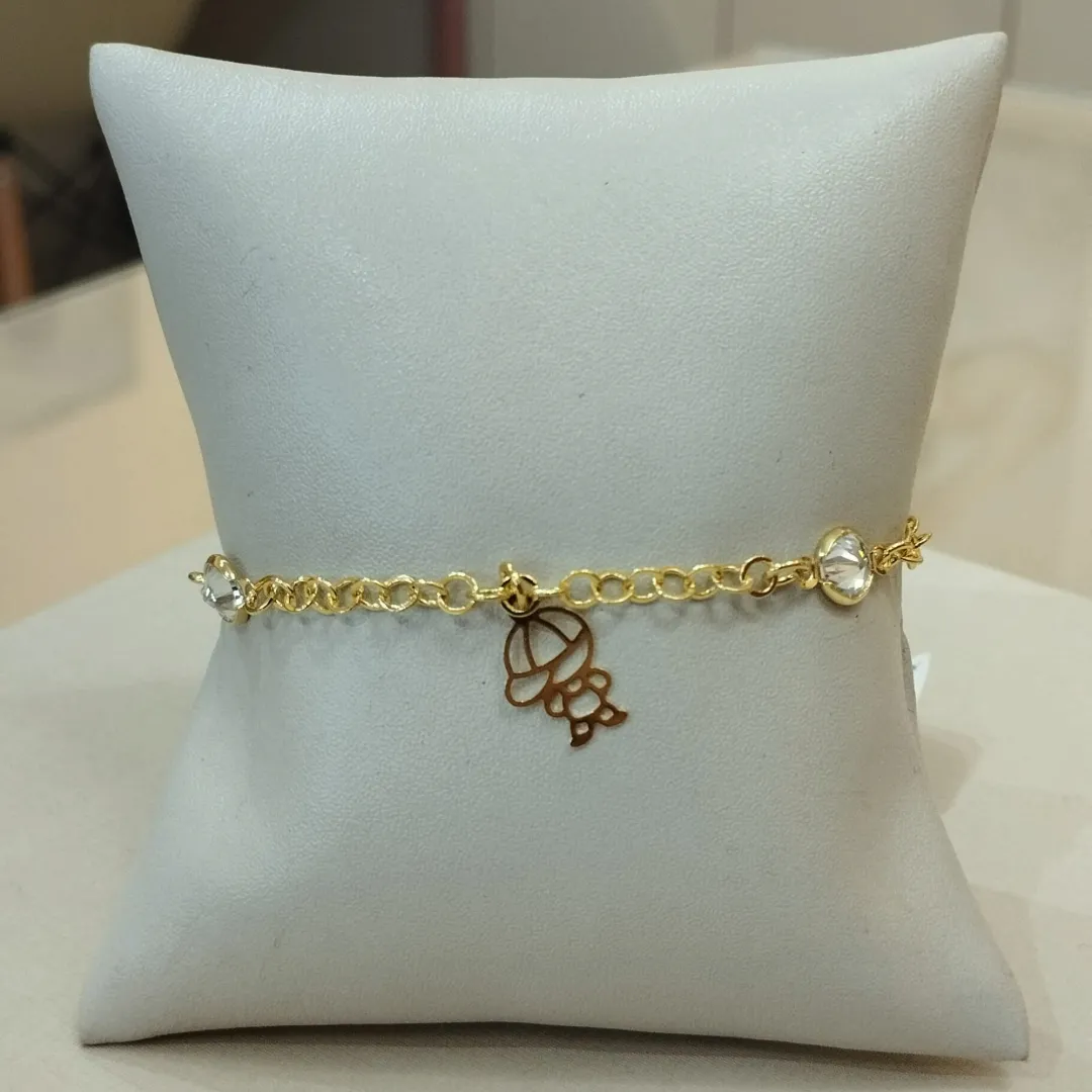 PULSEIRA MENINO COM DUAS ZIRCONIAS