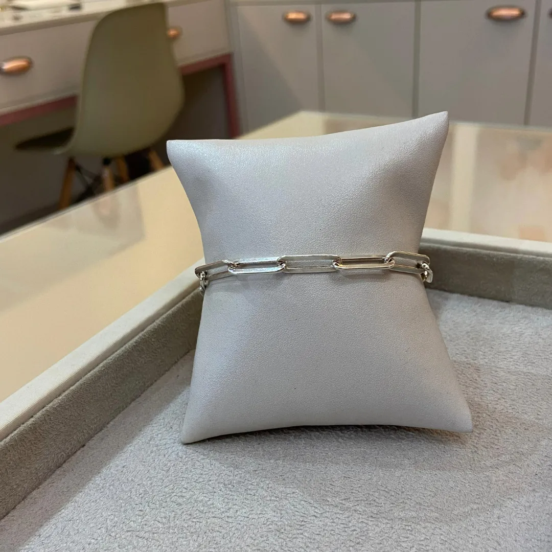 PULSEIRA PRATA CARTIER GROSSA