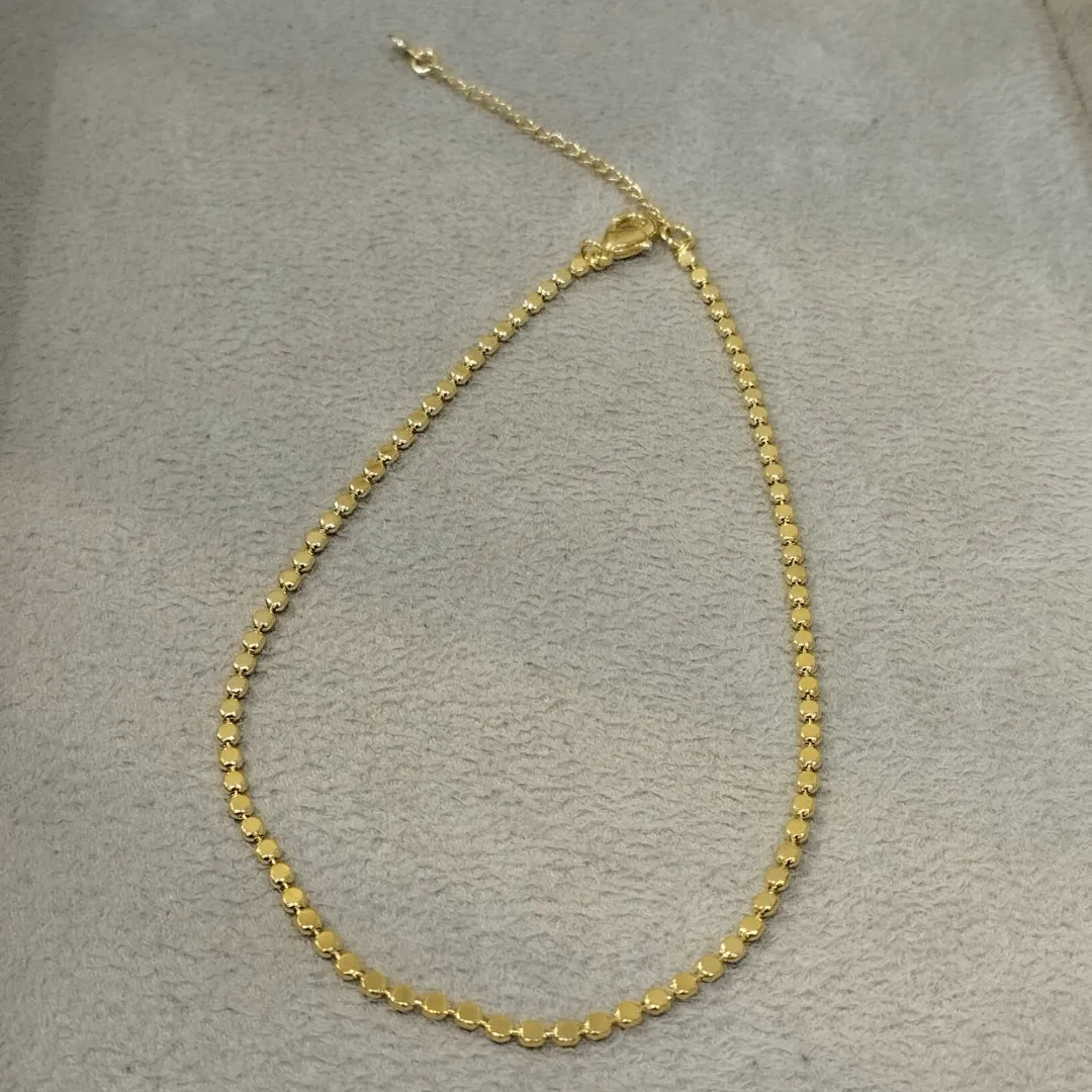 TORNOZELEIRA BOLINHAS DIAMANTADAS