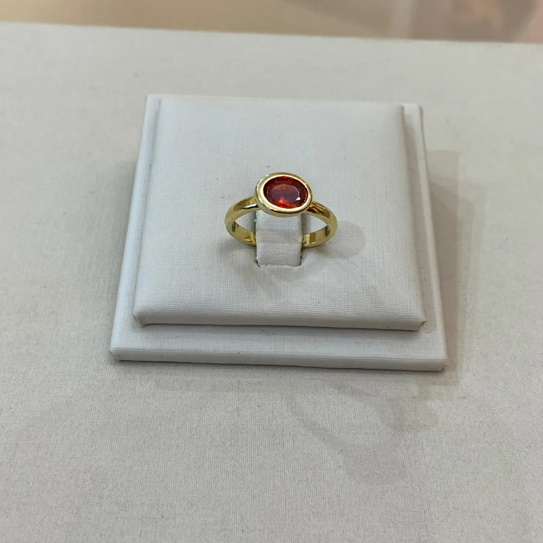 ANEL REGULÁVEL UMA ZIRCONIA VERMELHO