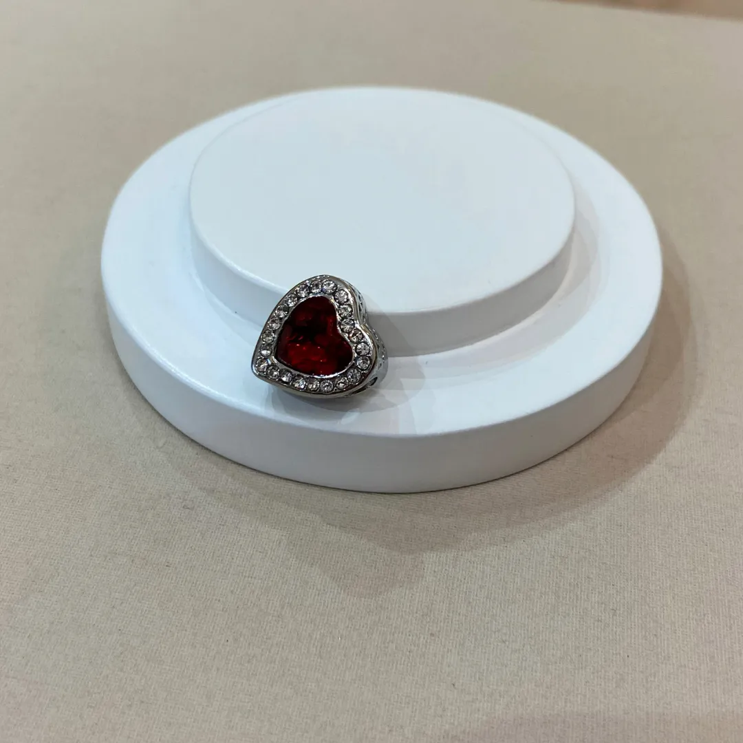 BERLOQUE AÇO SEPARADOR CORAÇÃO VERMELHO