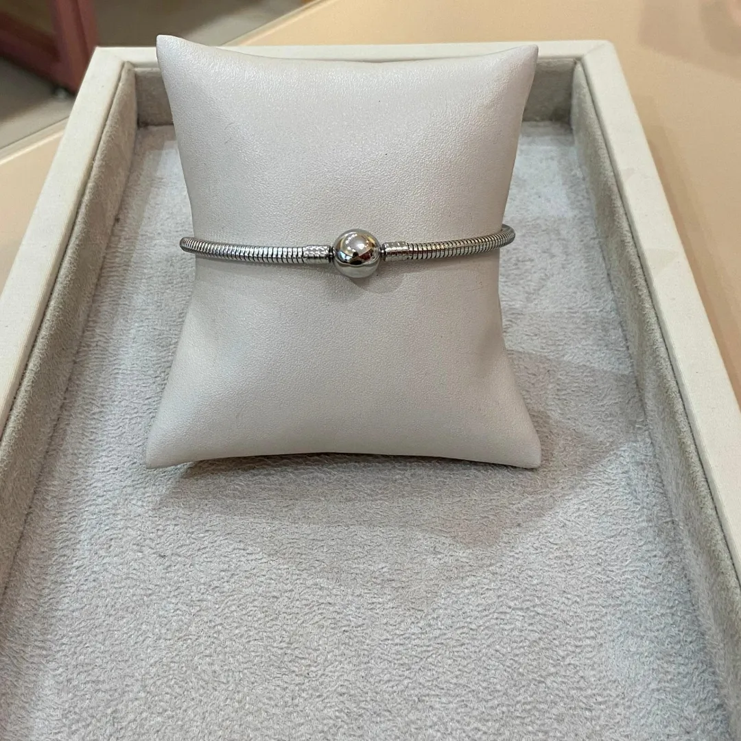 PULSEIRA AÇO PANDORA 22CM FECHO BOLINHA
