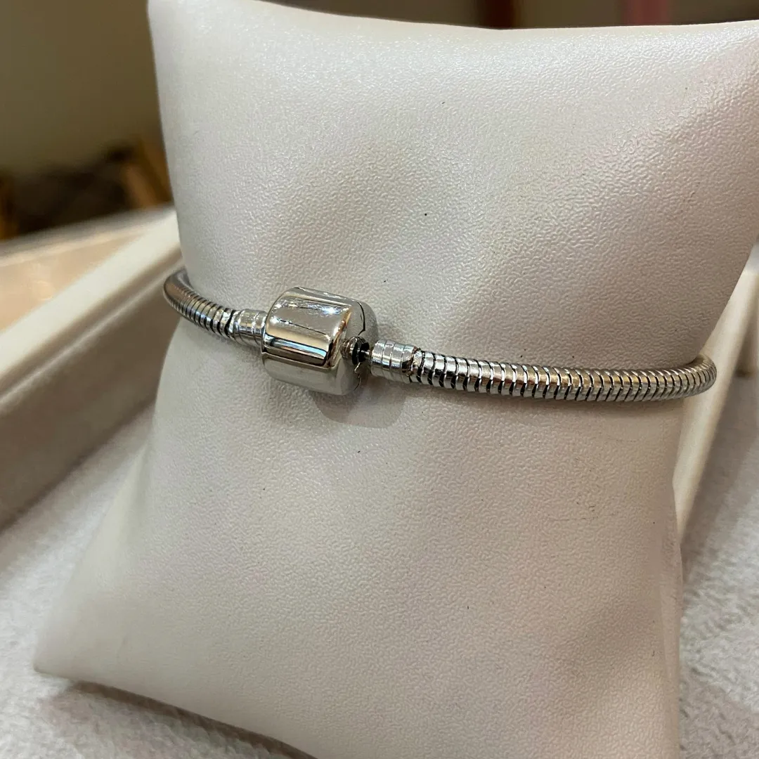 PULSEIRA AÇO PANDORA 16CM FECHO TAMBOR