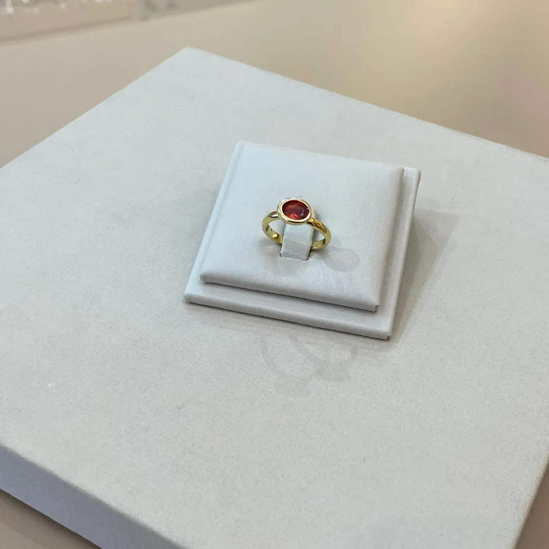 ANEL REGULÁVEL UMA ZIRCONIA VERMELHO