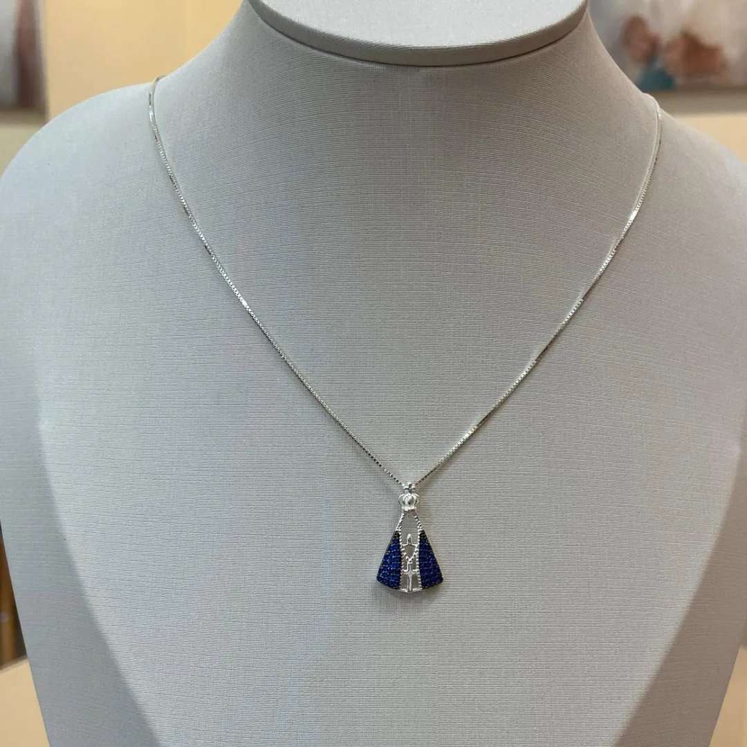 PINGENTE PRATA NOSSA SENHORA APARECIDA M