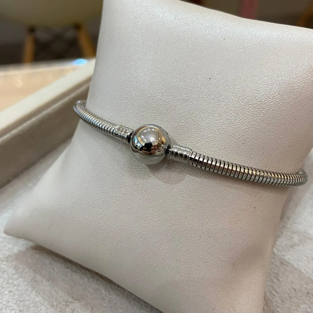 PULSEIRA AÇO PANDORA 22CM FECHO BOLINHA