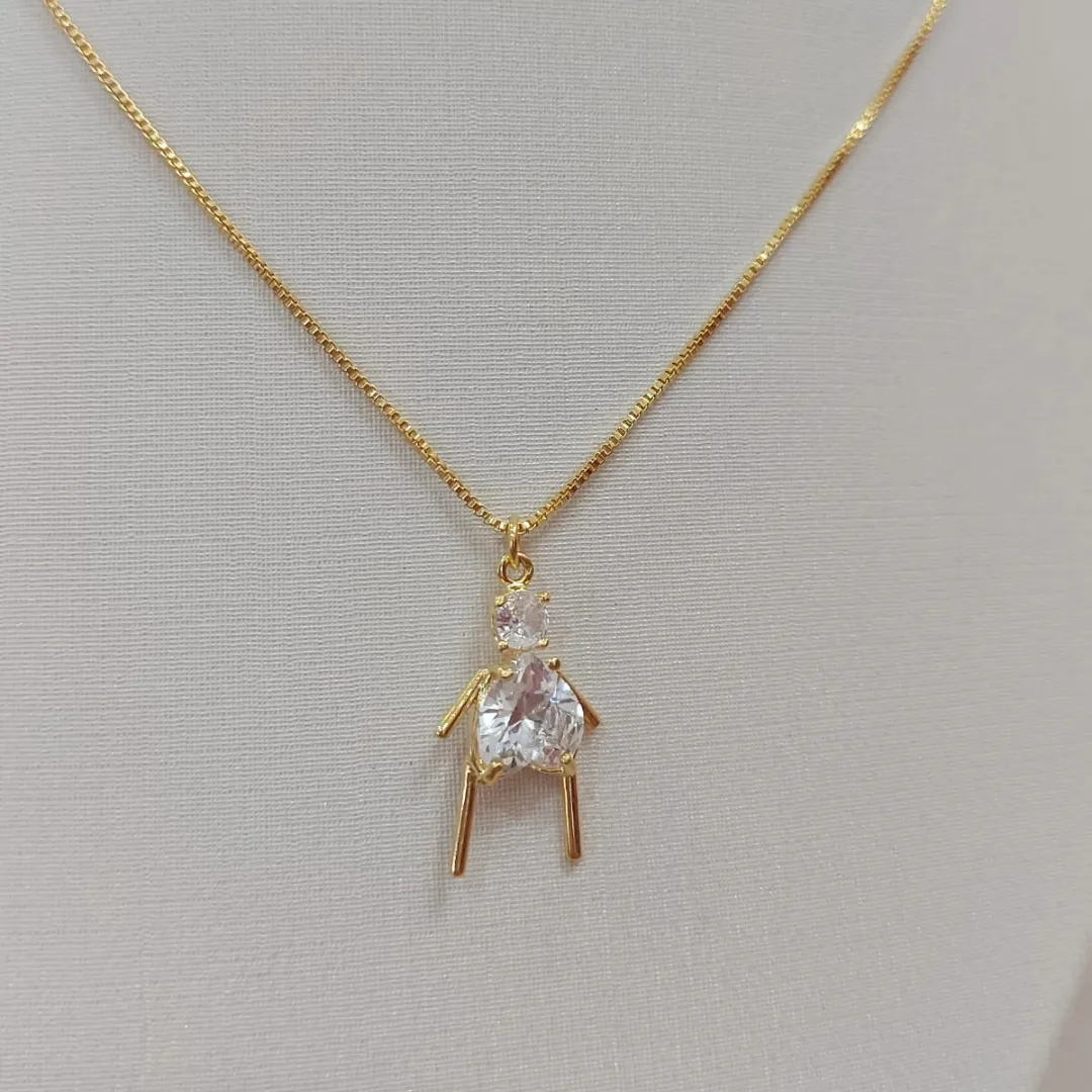 PINGENTE FILHA PALITO CRISTAL