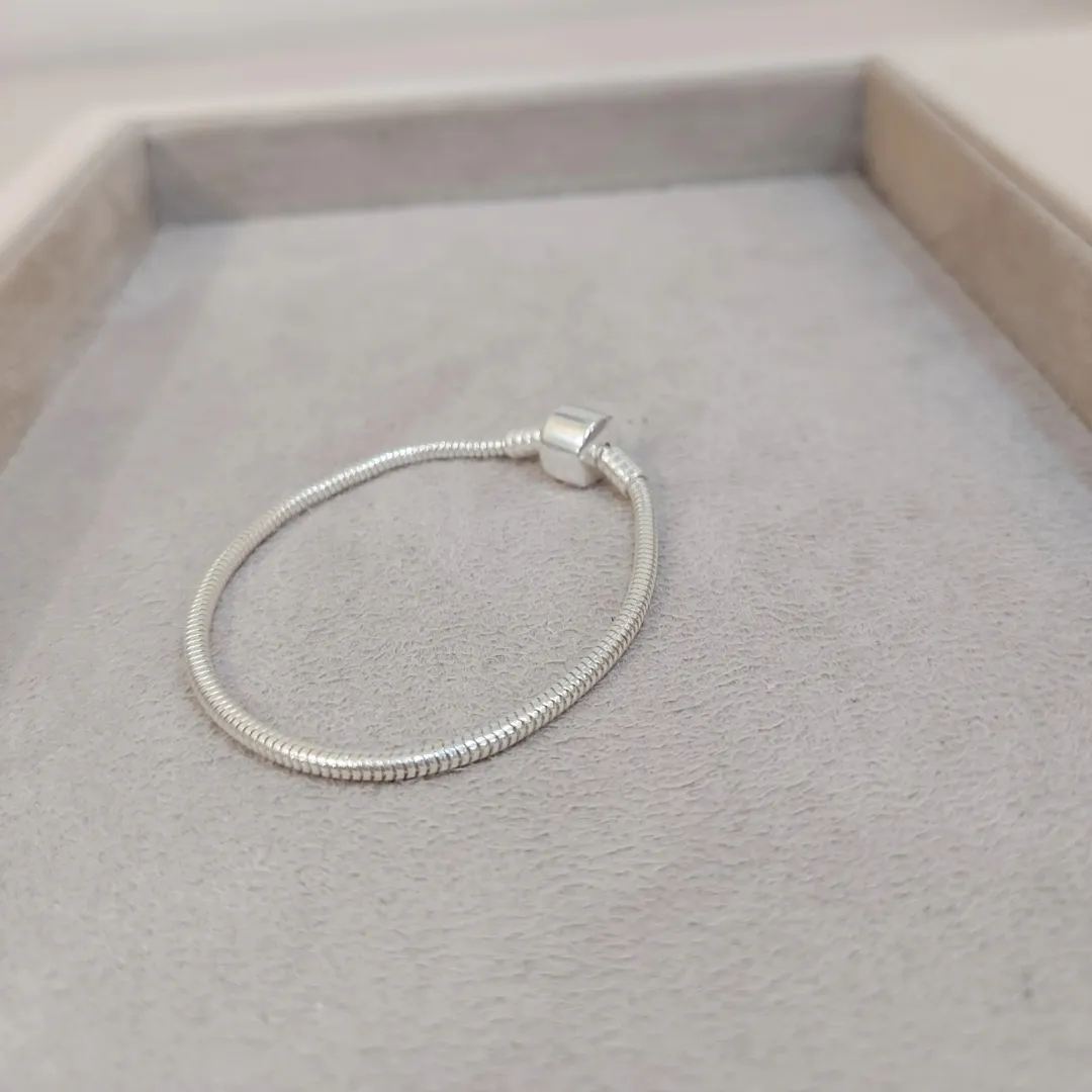 PULSEIRA PRATA PANDORA FECHO TAMBOR TAM 16