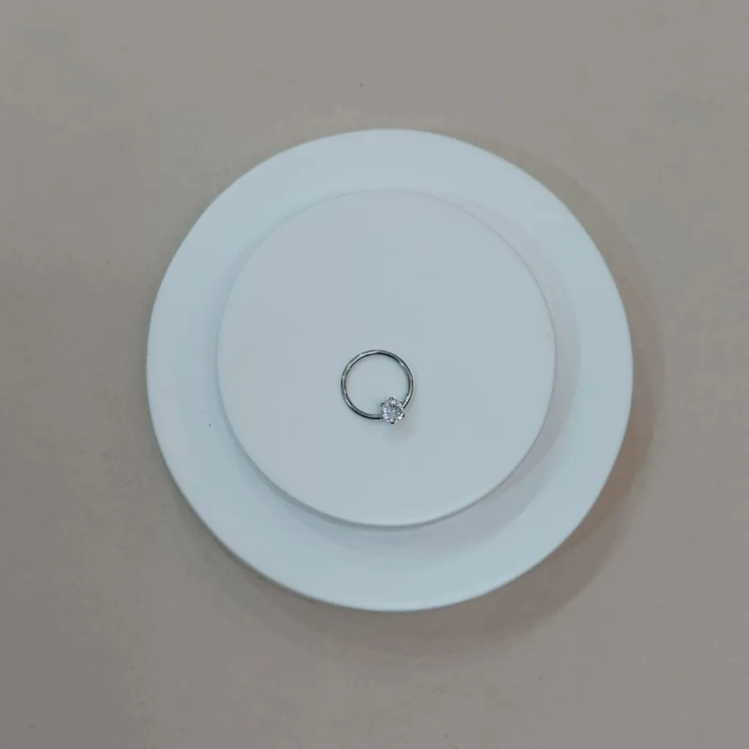 PIERCING ARGOLA TORÇÃO UMA ZIRCONIA