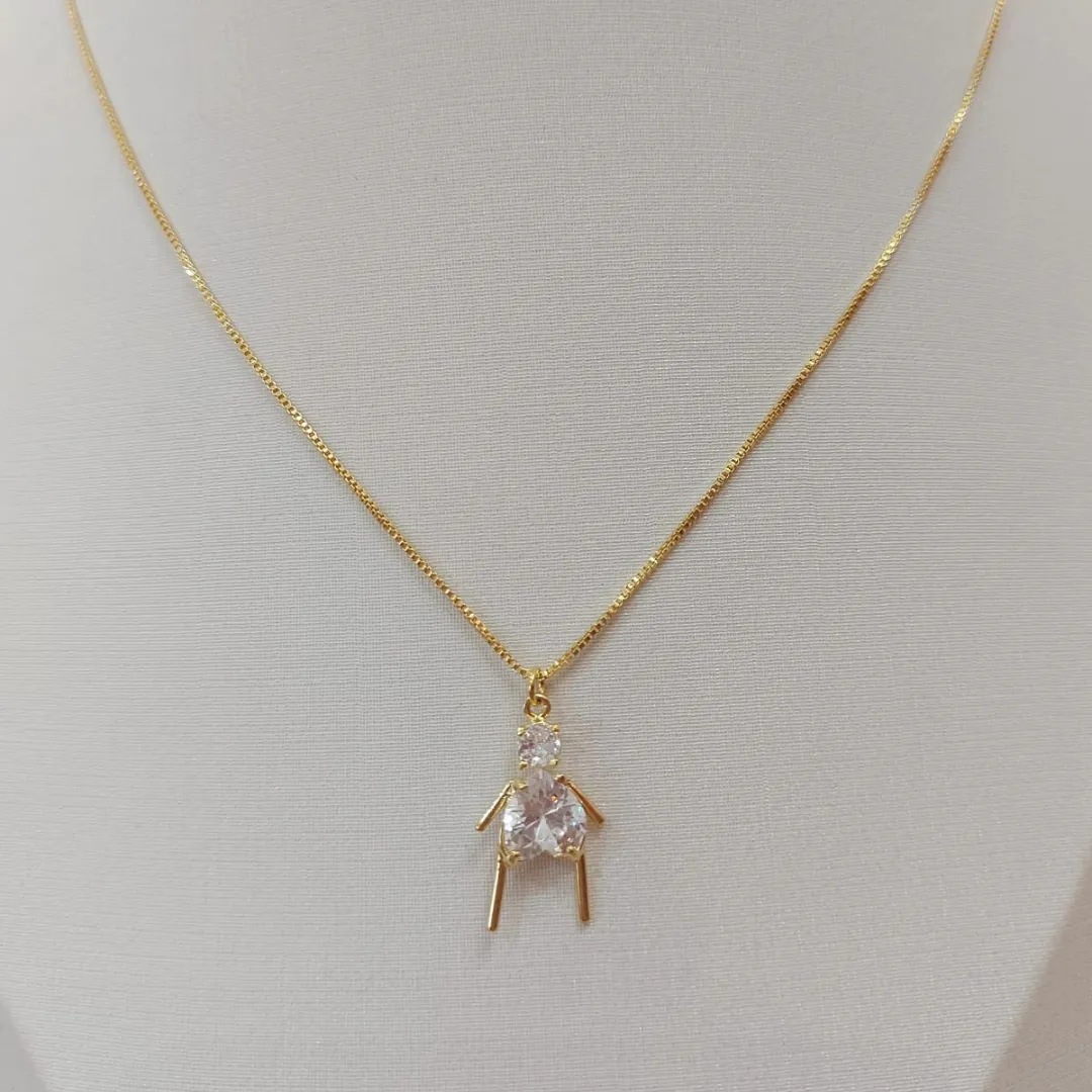 PINGENTE FILHA PALITO CRISTAL