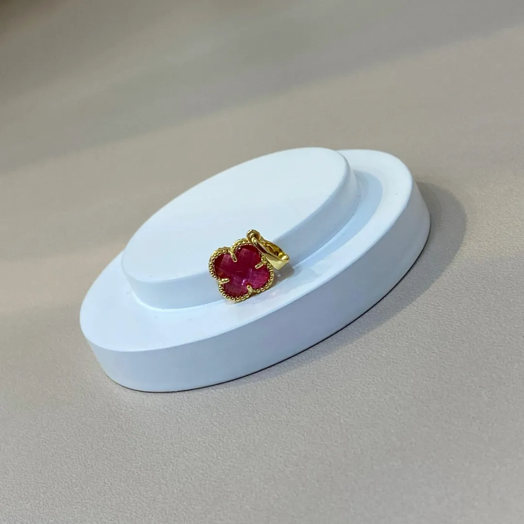 PINGENTE TREVO VAN CLEEF PINK