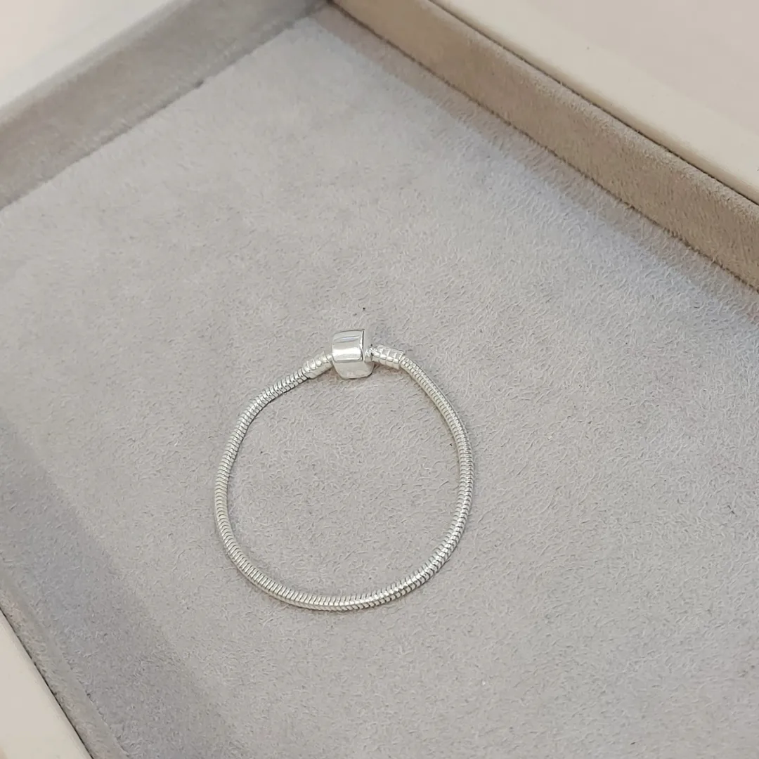 PULSEIRA PRATA PANDORA FECHO TAMBOR TAM 16