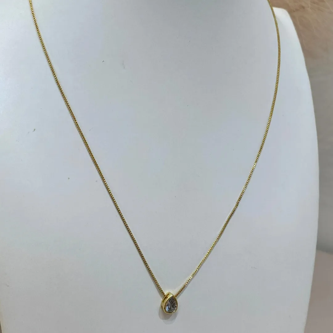 CORRENTE VENEZIANA COM PONTO DE LUZ GOTA 45CM