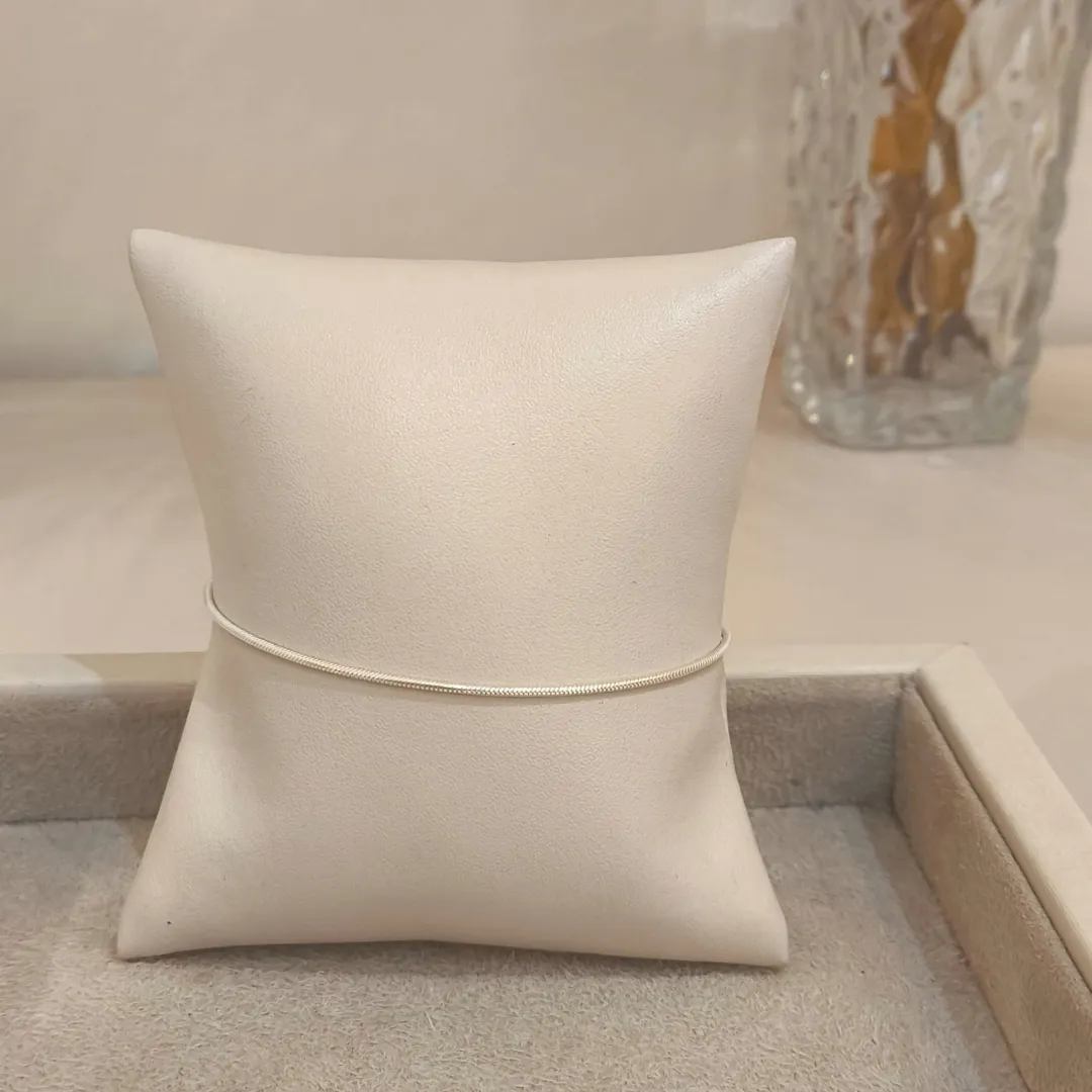 PULSEIRA PRATA RABO DE RATO 19CM