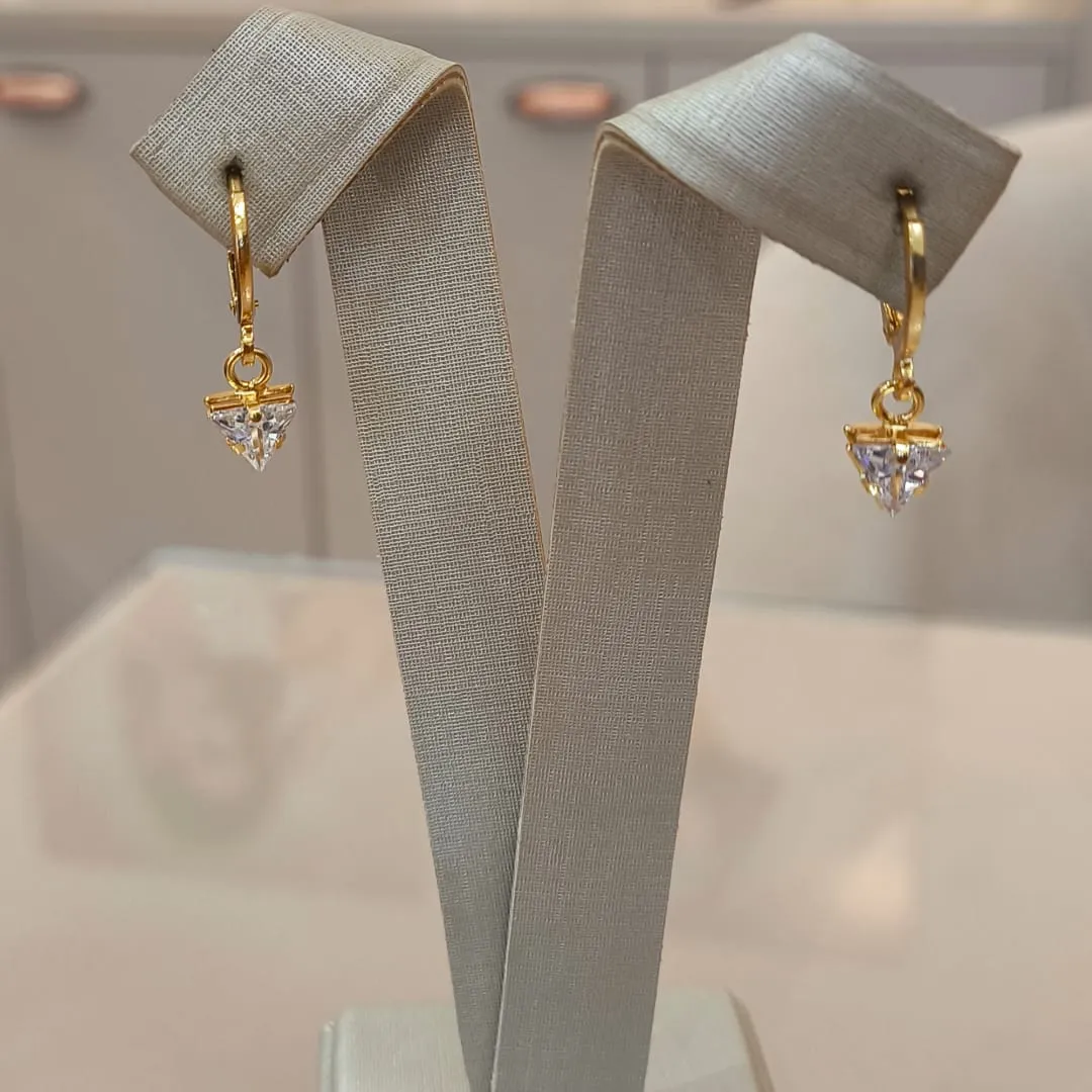 ARGOLA PINGENTE ZIRCONIA CRISTAL