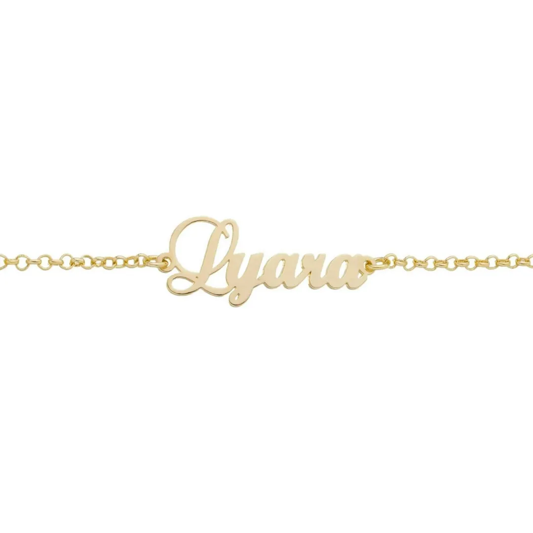 PULSEIRA INFANTIL ELO PORTUGUÊS COM NOME (11CM)