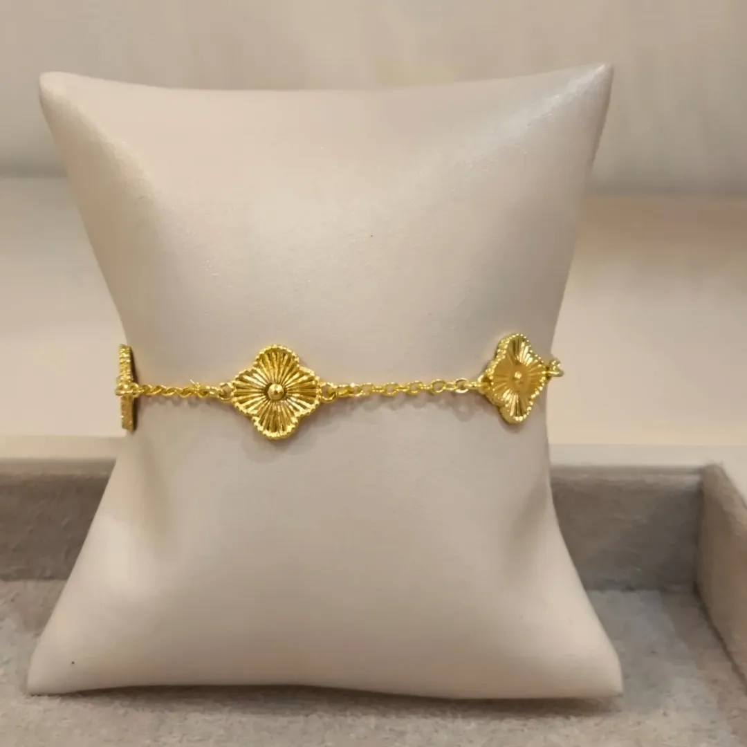 PULSEIRA VAN CLEEF TREVOS DOURADOS