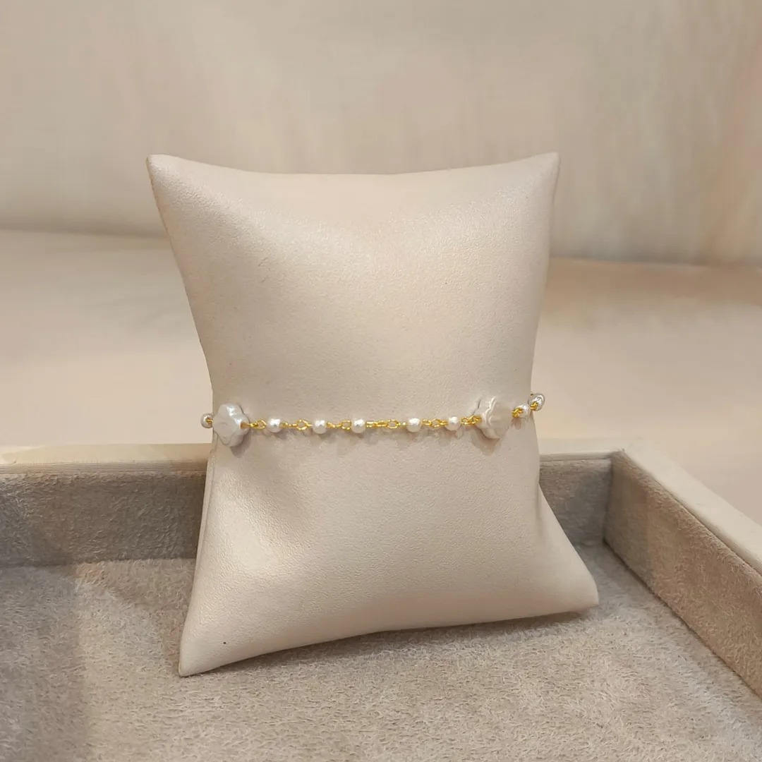 PULSEIRA TREVO VAN CLEEF PÉROLAS