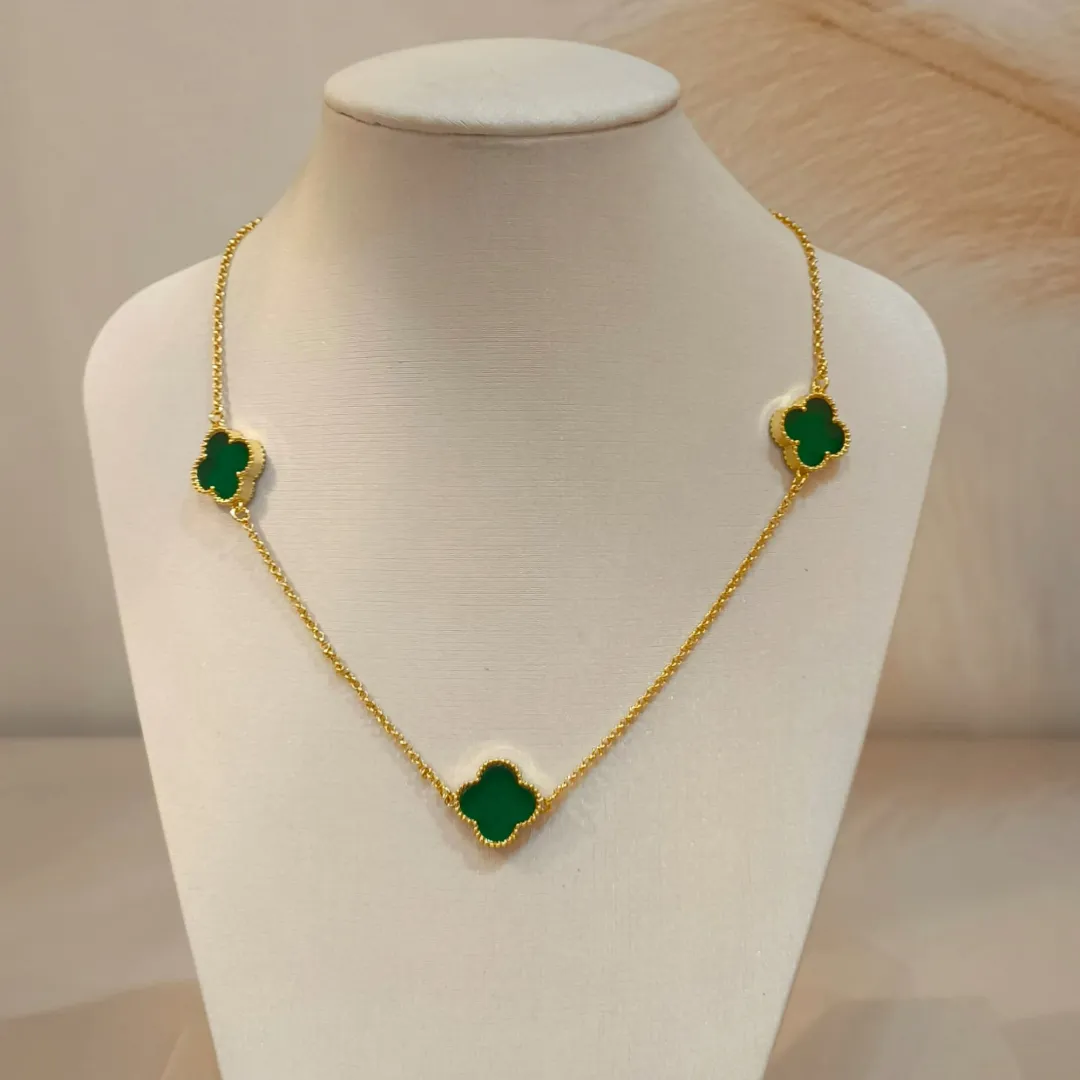 CHOKER VAN CLEEF 3 TREVOS VERDES