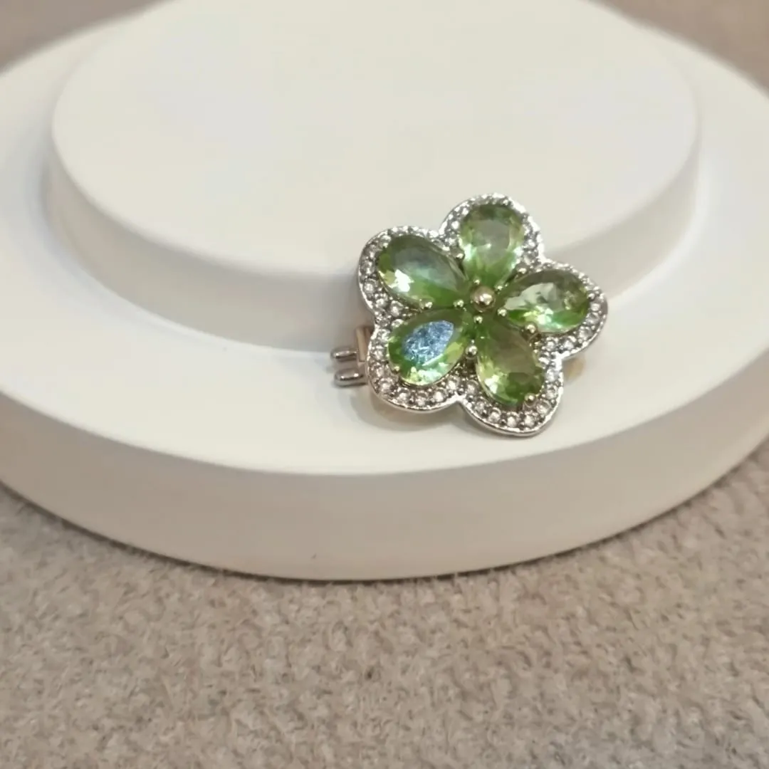 PINGENTE PARA PULSEIRA FLOR VERDE