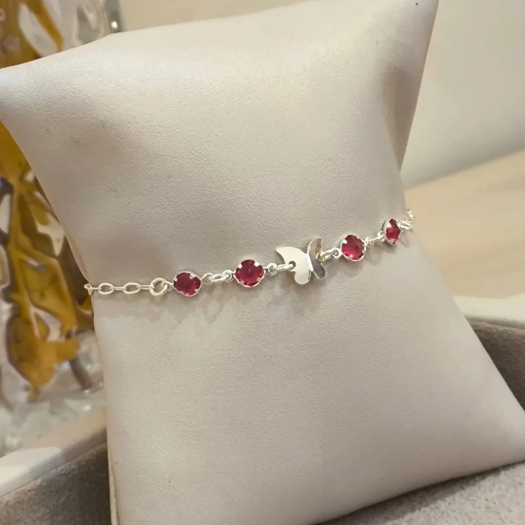 PULSEIRA PRATA BORBOLETA