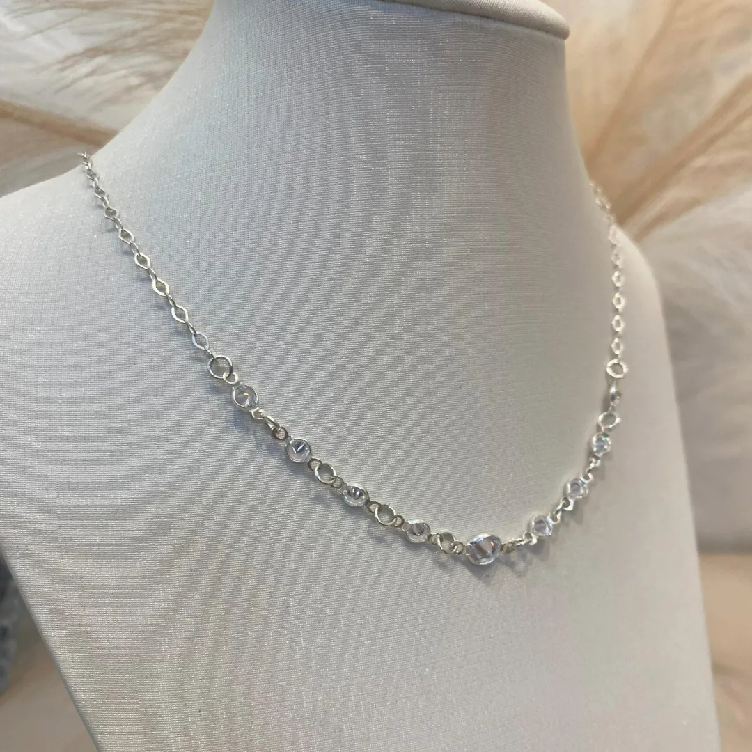 CHOKER PRATA ZIRCÔNIAS