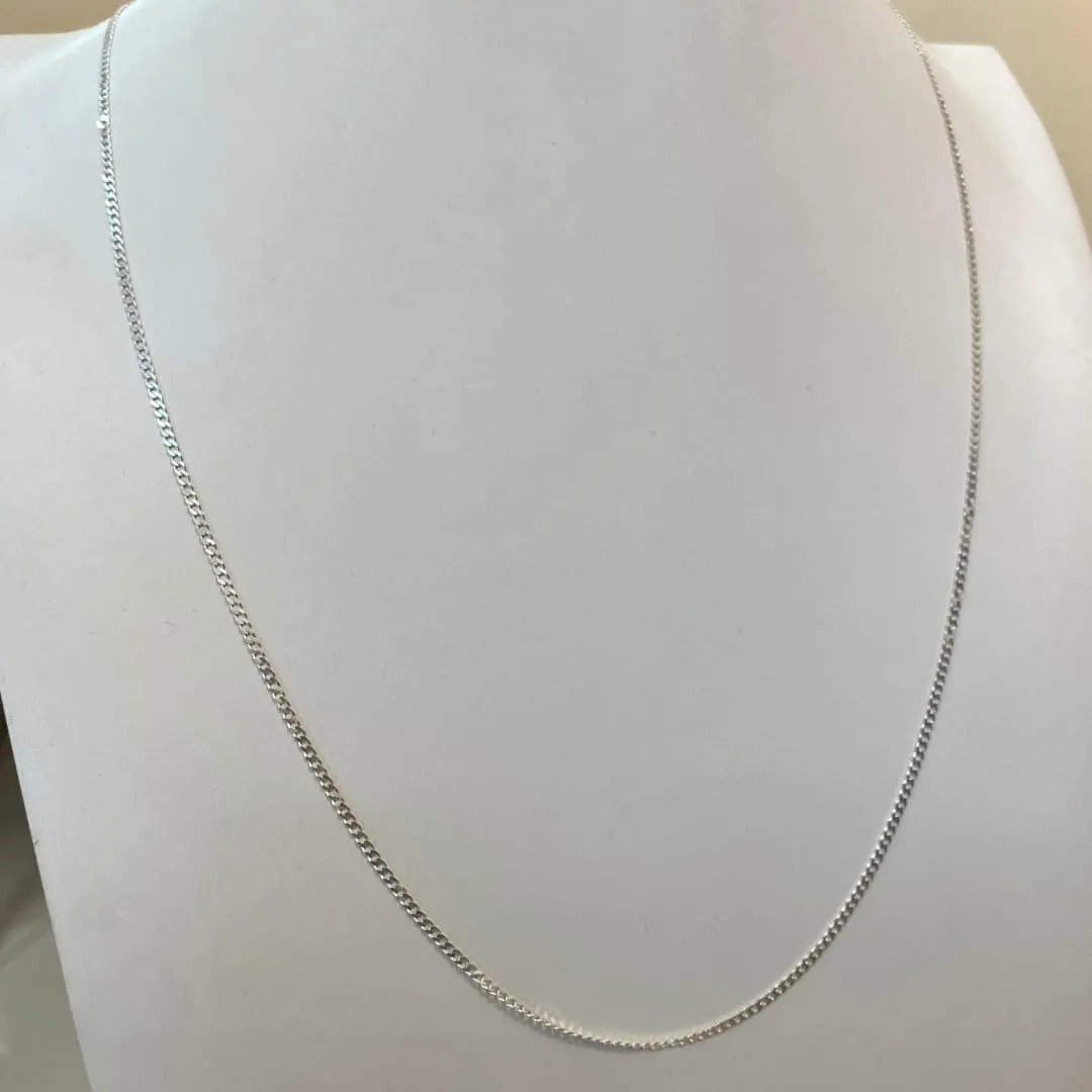 CORRENTE PRATA MASCULINA GRUMET 70CM