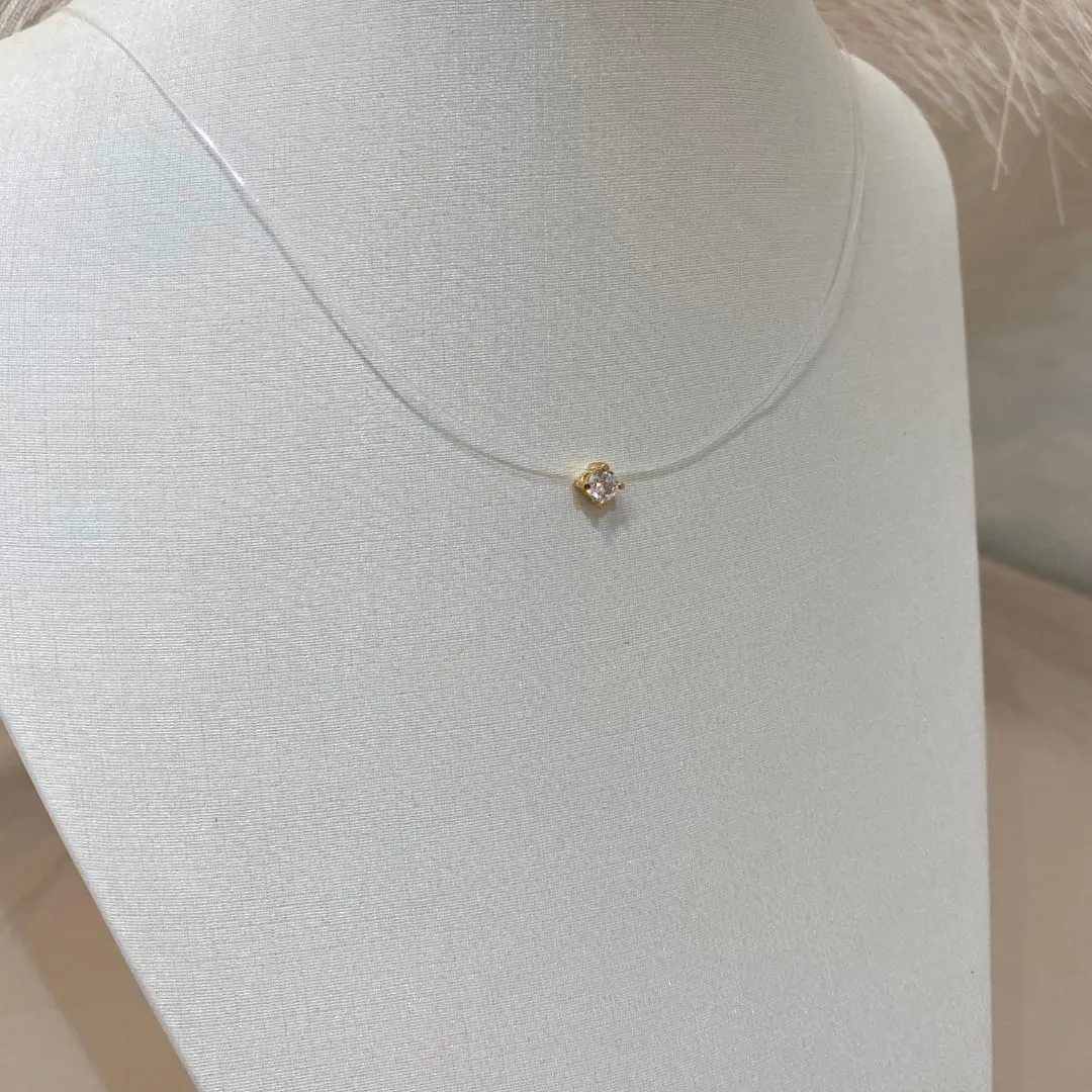 COLAR FIO DE NYLON PONTO DE LUZ