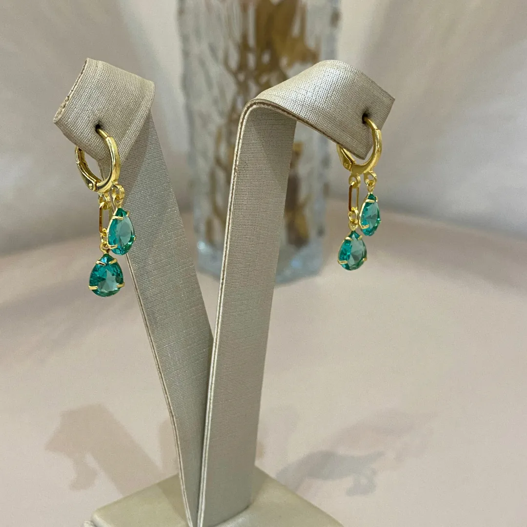 ARGOLA CLICK DUAS GOTAS TURMANILA VERDE