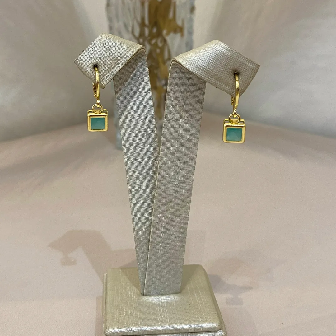 ARGOLA PINGENTE ZIRCÔNIA TURMALINA VERDE