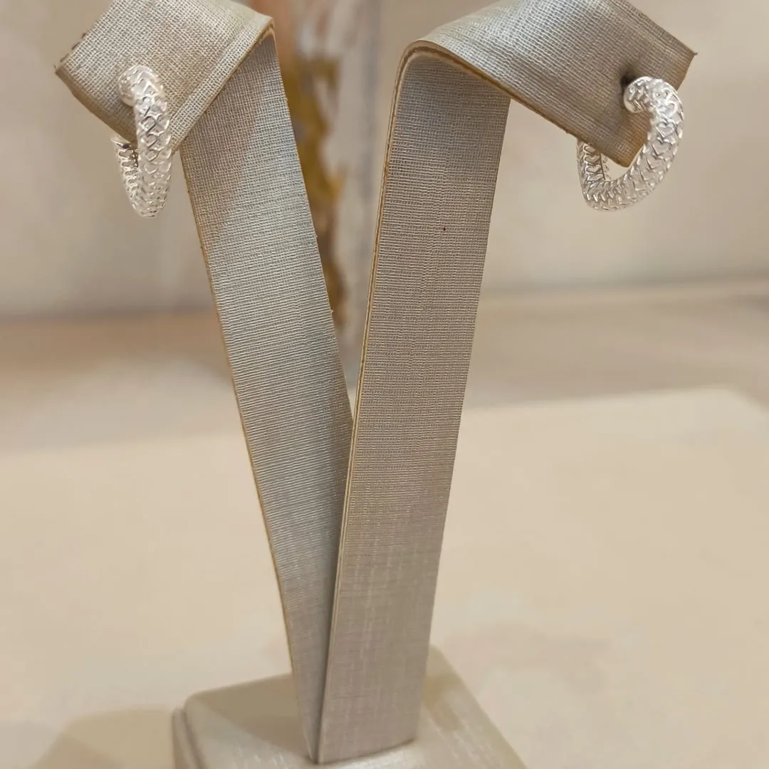 ARGOLA PRATA CORACÃO OCA