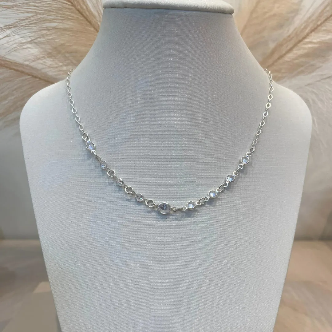 CHOKER PRATA ZIRCÔNIAS