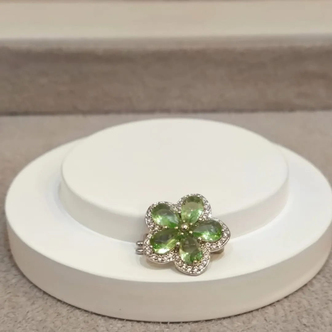 PINGENTE PARA PULSEIRA FLOR VERDE