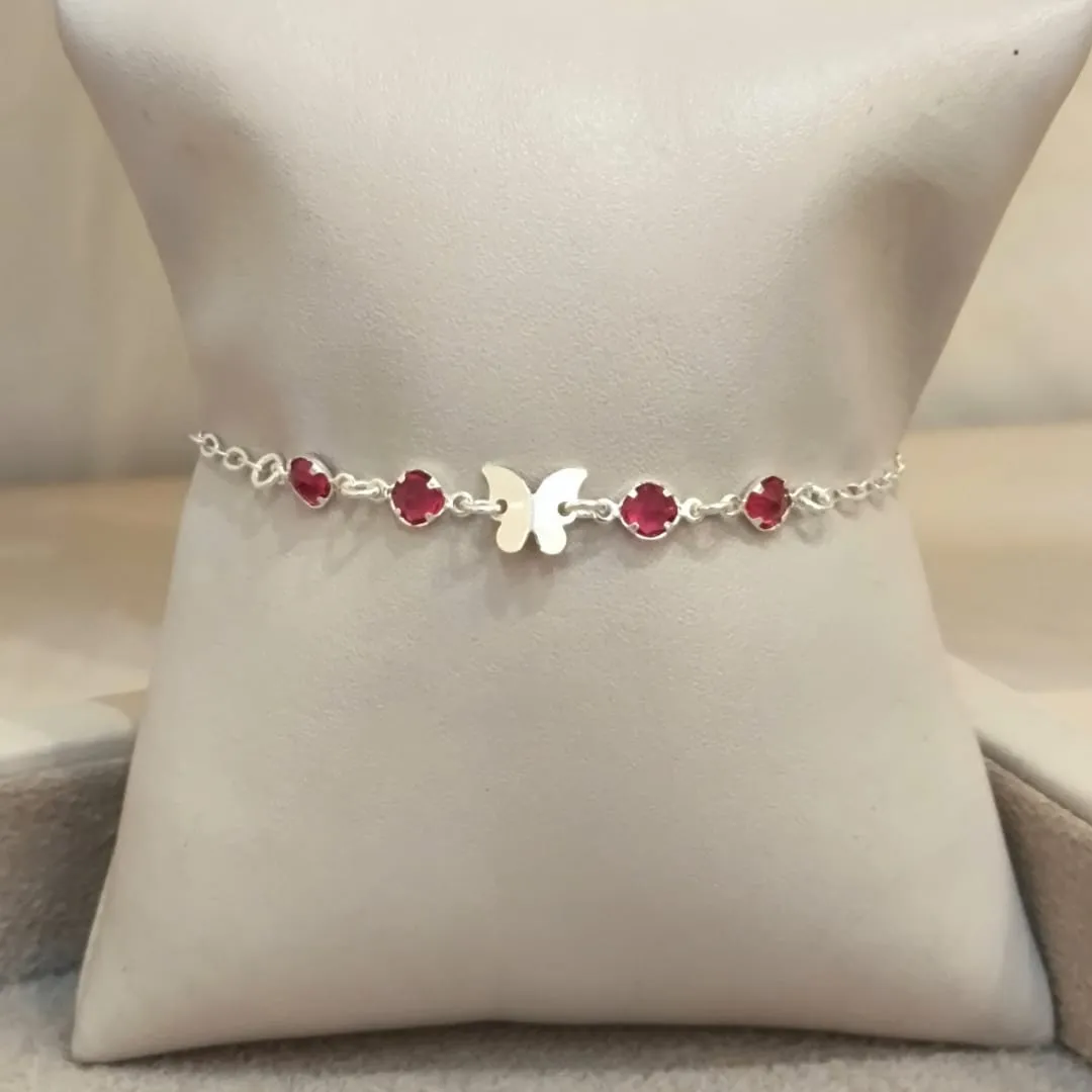 PULSEIRA PRATA BORBOLETA
