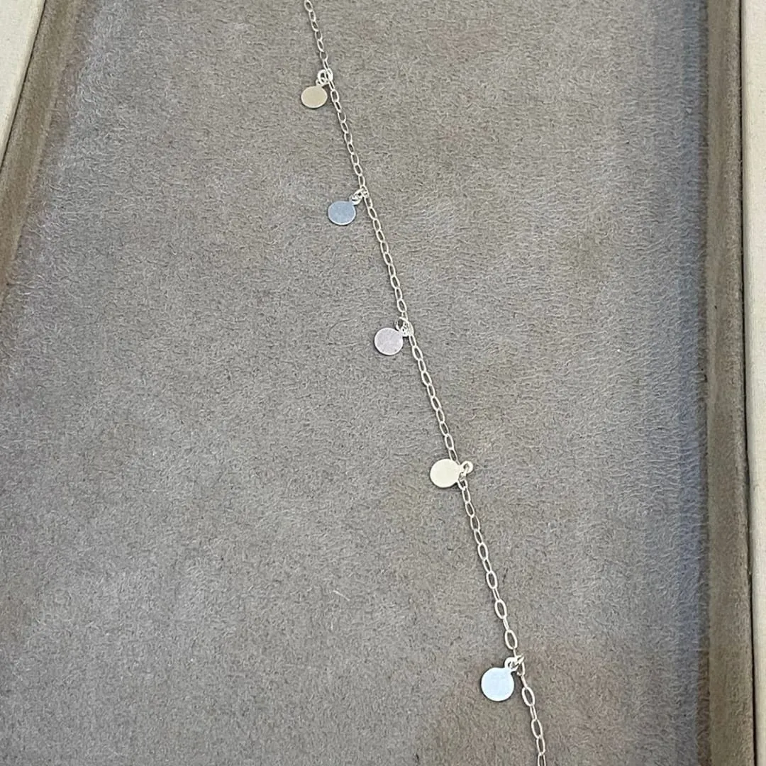 TORNOZELEIRA PRATA MEDALHAS
