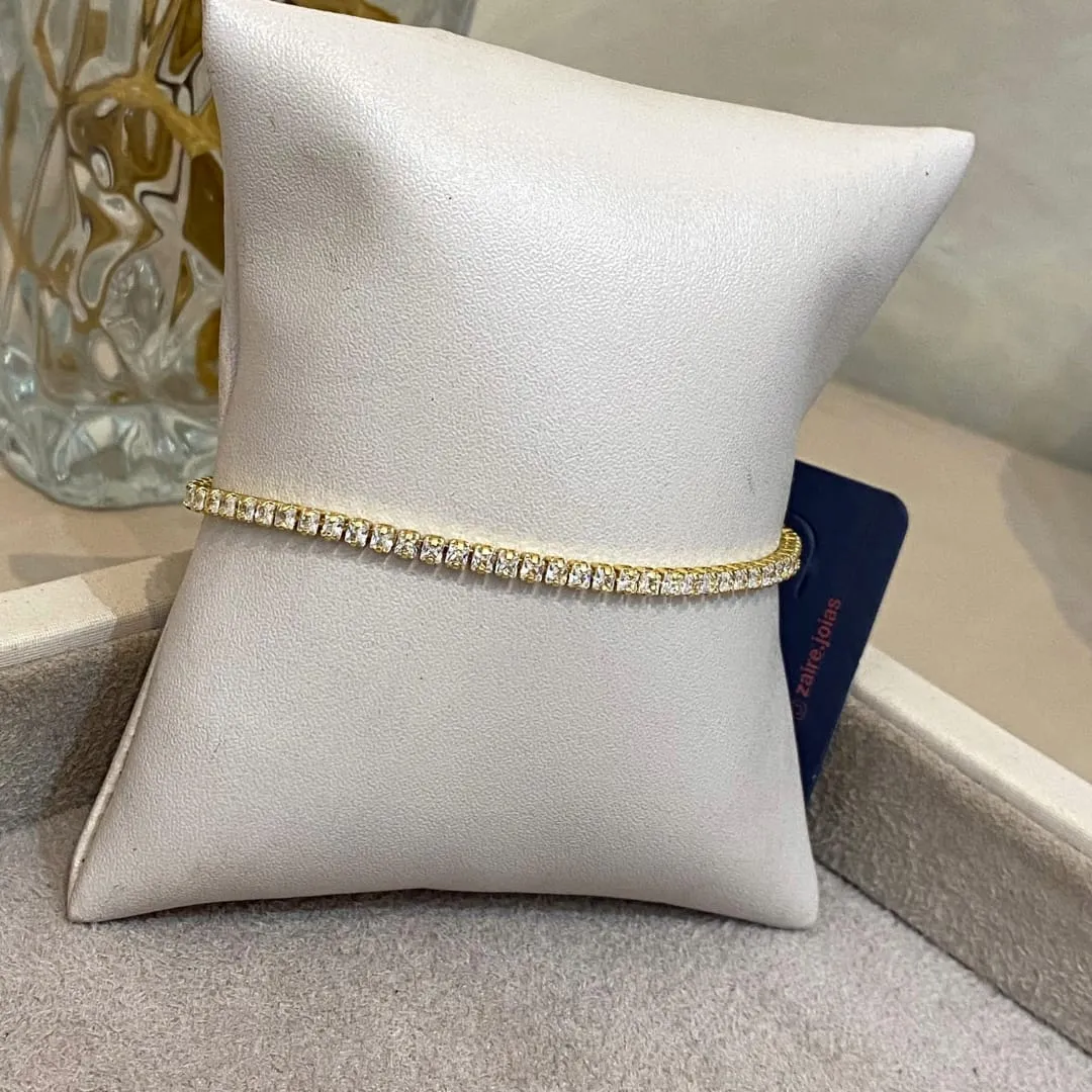 PULSEIRA RIVIERA DELICADA CRISTAL LUXO