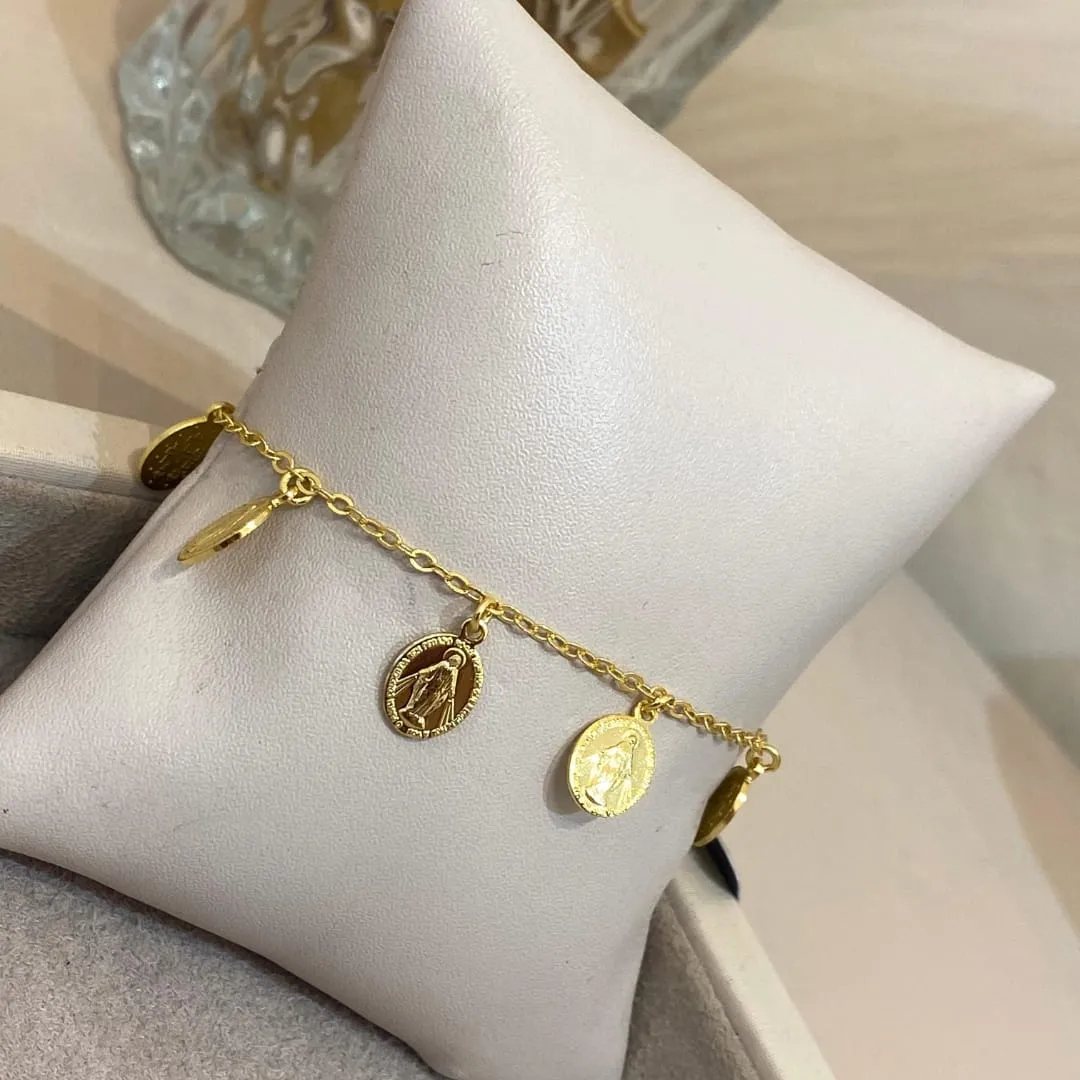 PULSEIRA MEDALHAS NOSSA SENHORA DAS GRAÇAS