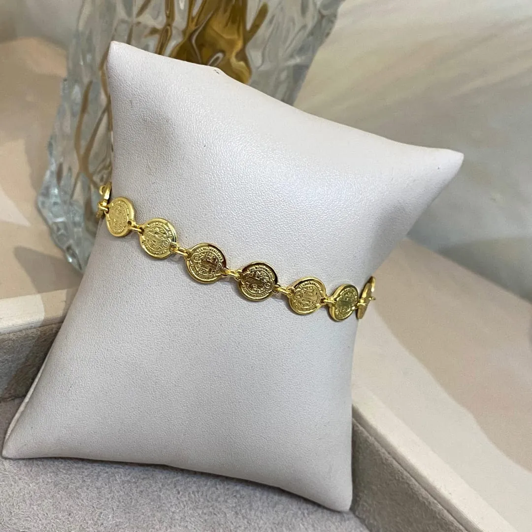 PULSEIRA INTEIRIÇA MEDALHA DE SÃO BENTO