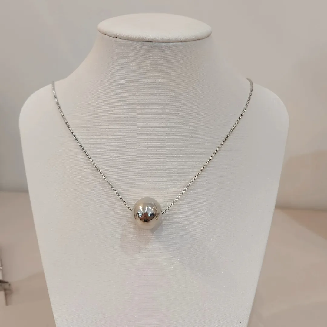 COLAR PENDULO VENEZIANA 60CM COM ESFERA  DIAMANTE