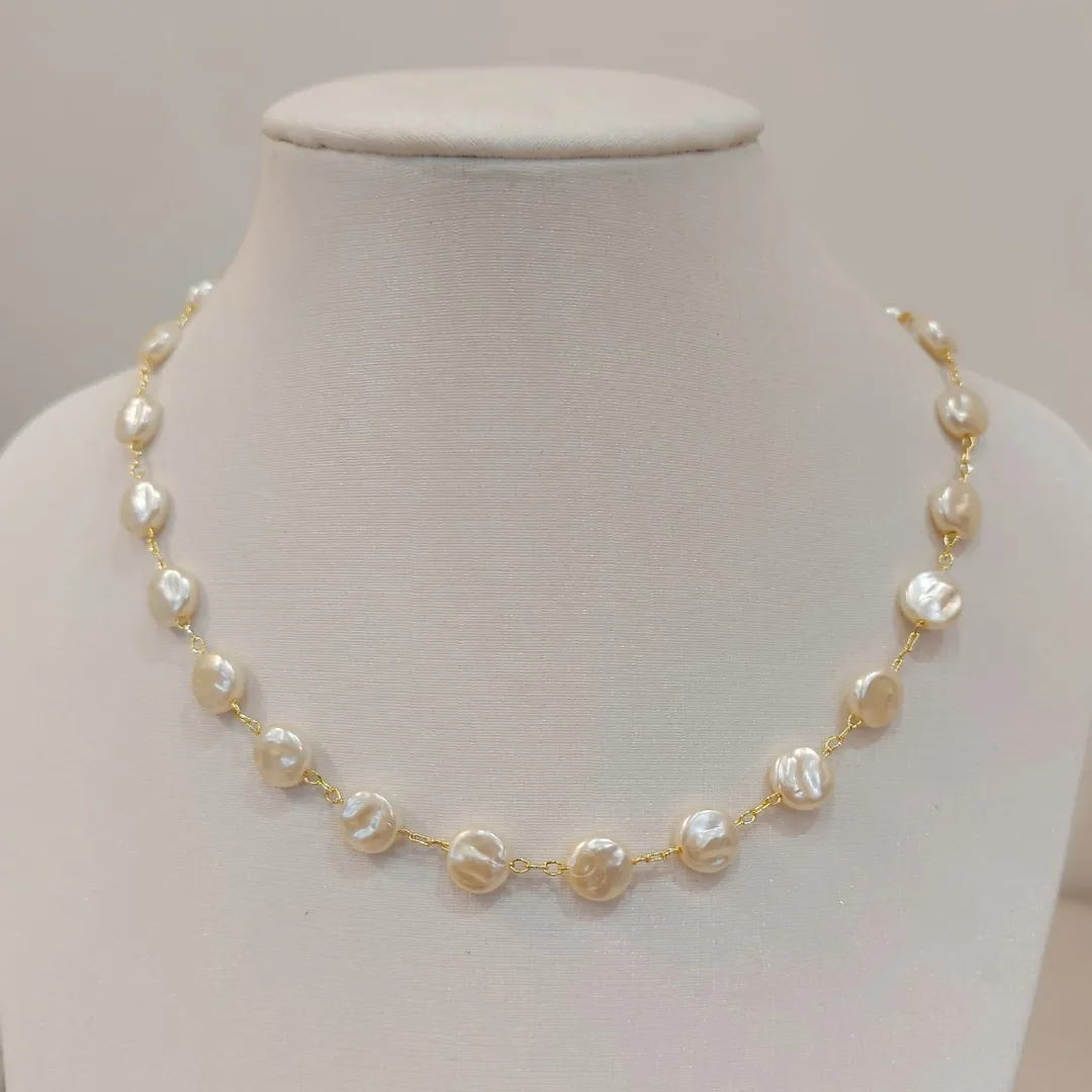 CHOKER PÉROLAS MOEDAS