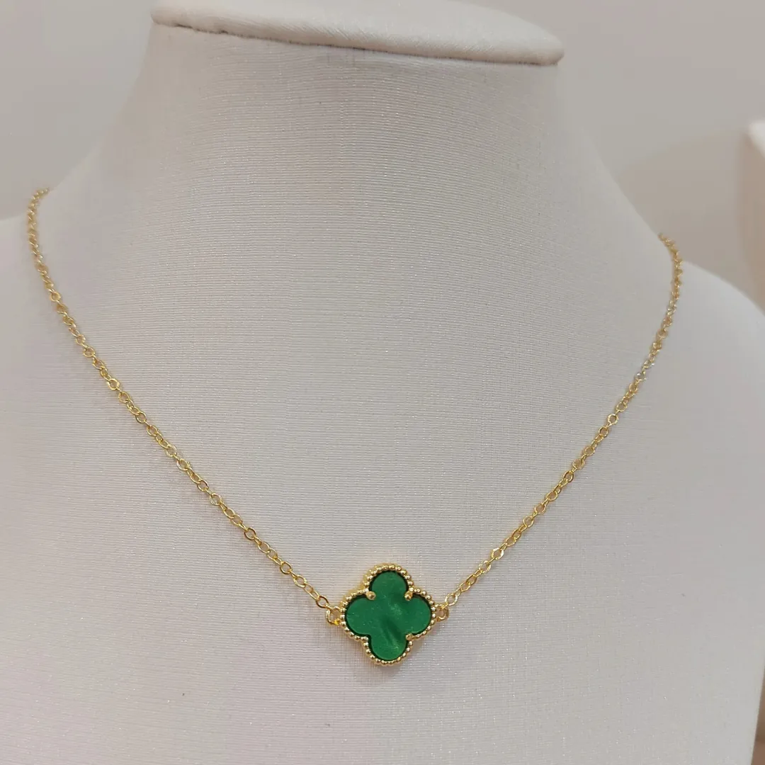 CHOKER TREVO ESMERALDA