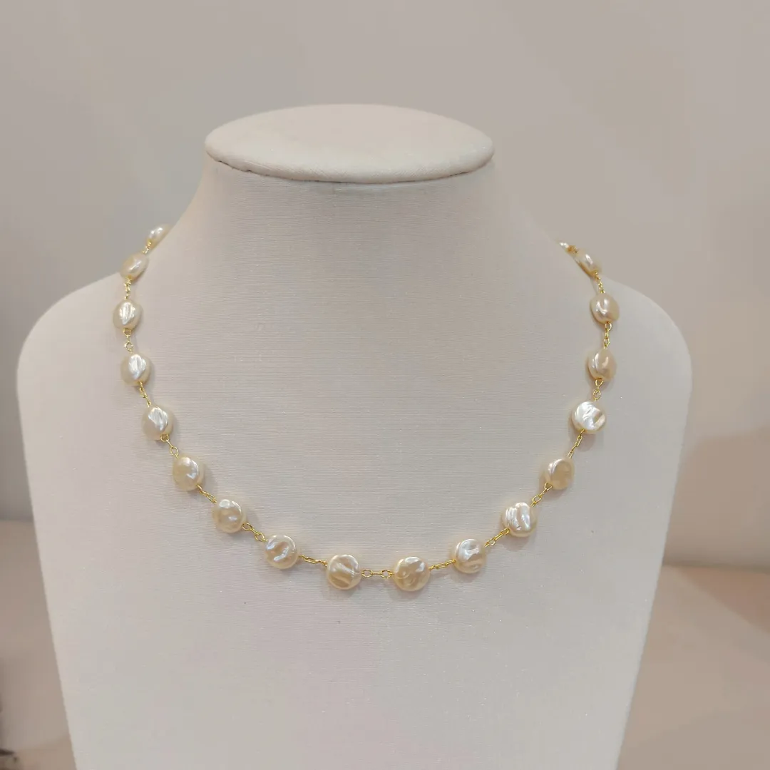CHOKER PÉROLAS MOEDAS