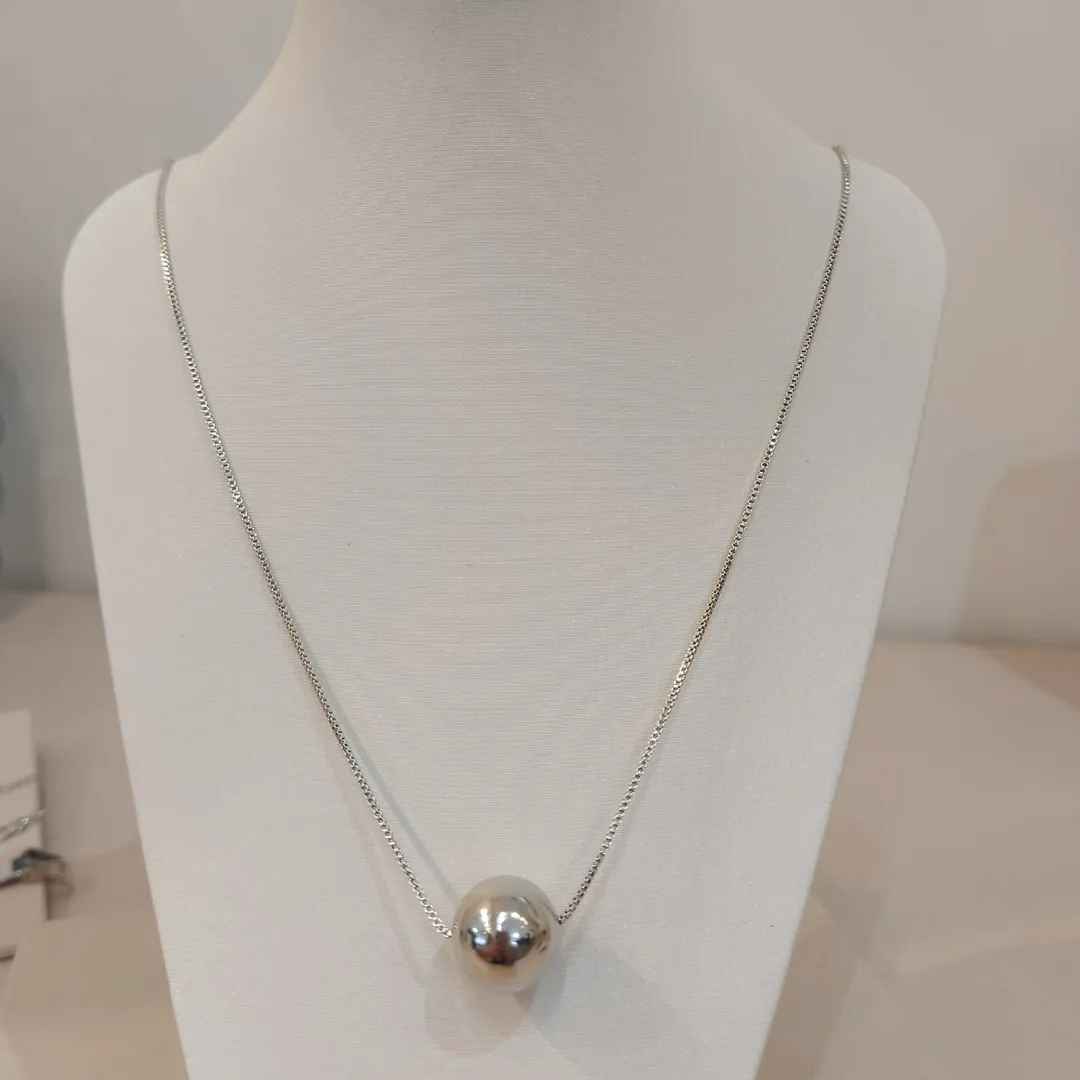 COLAR PENDULO VENEZIANA 60CM COM ESFERA  DIAMANTE