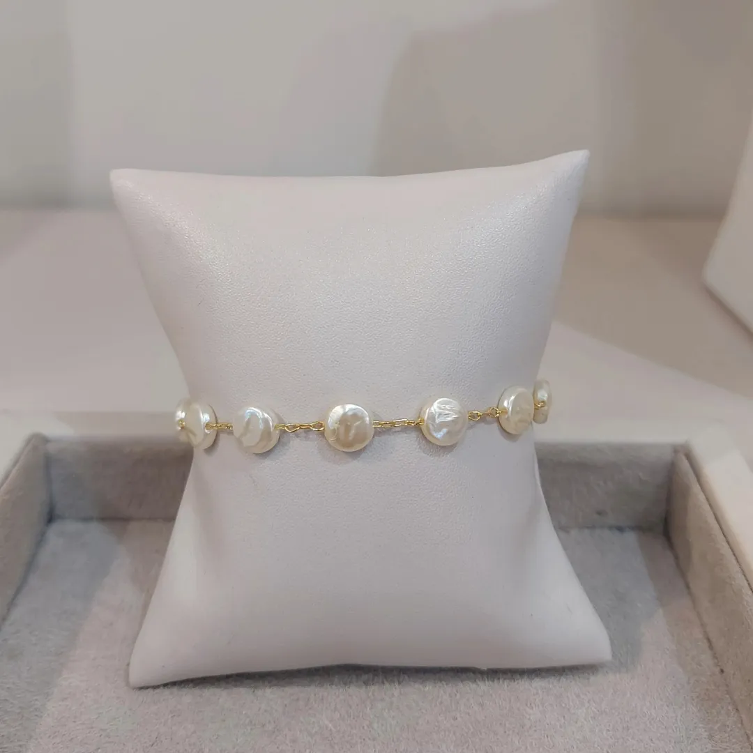 PULSEIRA PÉROLAS MOEDAS