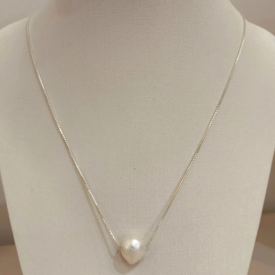 CORRENTE PRATA VENEZIANA PÉROLA DOCE 45CM