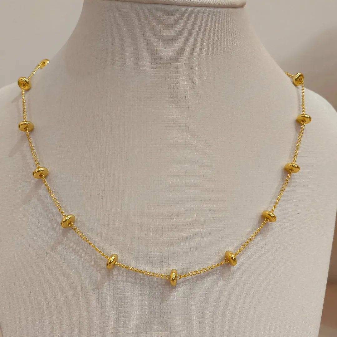 CHOKER CÍRCULOS ACHATADOS